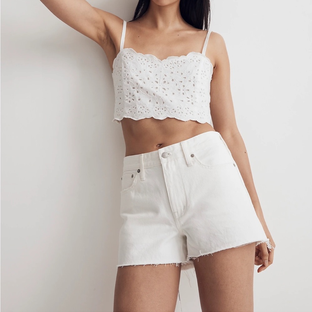 NWT White Denim Shorts